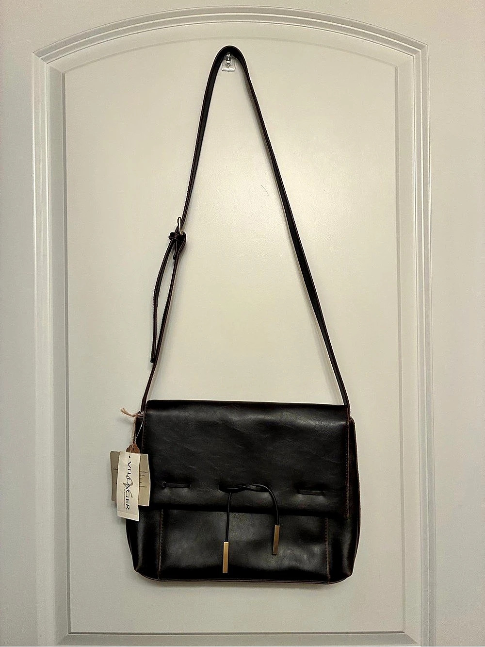 Chocolate Brown Liz Claiborne Villager Shoulder Bag NWT